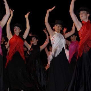 Allievi di flamenco al saggio